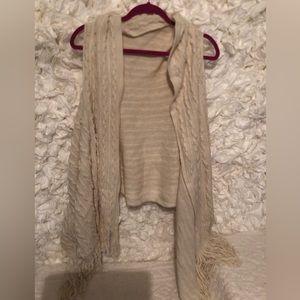 Cream shawl one size